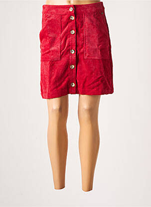 Jupe courte poches rouge BANANA MOON femme