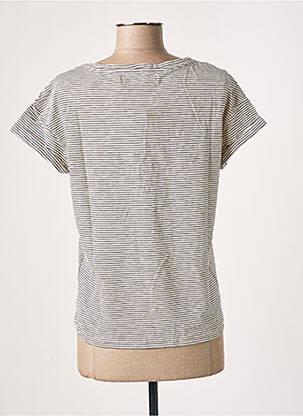 Top stretch manches courtes gris BANANA MOON femme