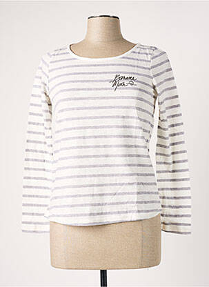 T-shirt manches longues manches longues gris BANANA MOON femme