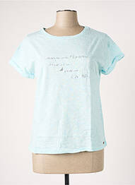 T-shirt coupe droite manches courtes bleu BANANA MOON femme