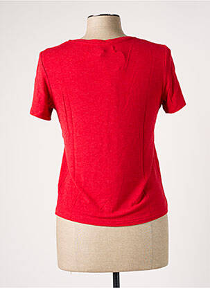 T-shirt sérigraphie manches courtes rouge BANANA MOON femme