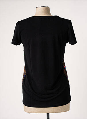 T-shirt coupe cintrée manches courtes noir BANANA MOON femme