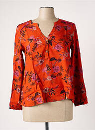 Blouse imprimé fleurs manches 3/4 orange BANANA MOON femme