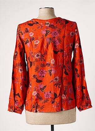 Blouse imprimé fleurs manches 3/4 orange BANANA MOON femme