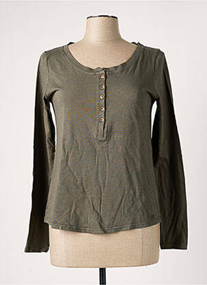 T-shirt manches longues manches longues vert BANANA MOON femme