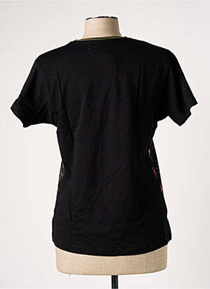 T-shirt coupe cintrée manches courtes noir BANANA MOON femme