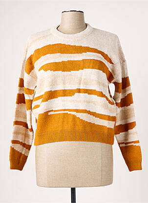 Pull stretch manches longues beige BANANA MOON femme