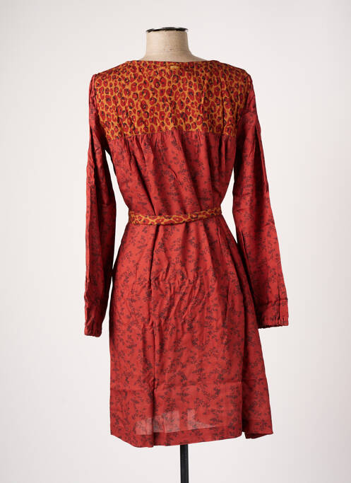 Robe mi-longue marron BANANA MOON pour femme