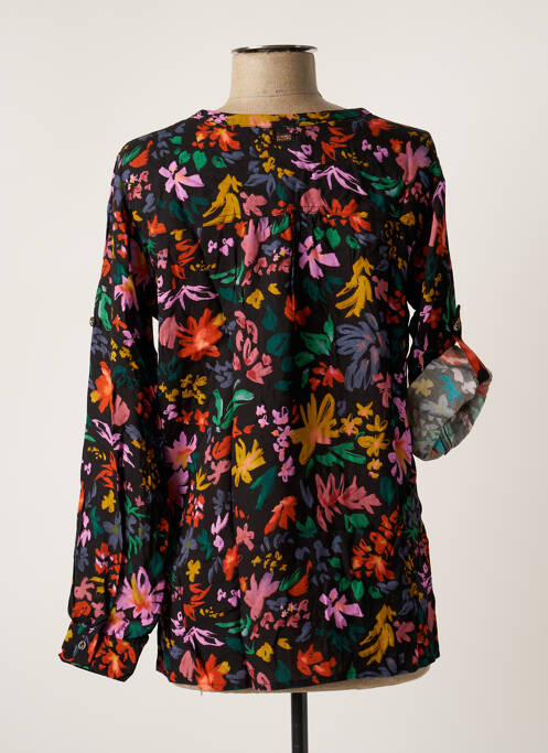 Blouse imprimé fleurs manches longues noir BANANA MOON femme