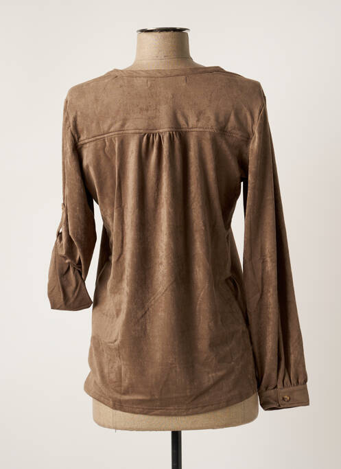 Top marron BANANA MOON pour femme