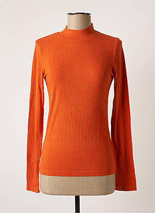 Top stretch manches longues orange BANANA MOON femme