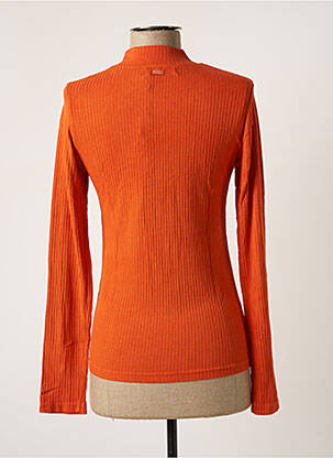 Top stretch manches longues orange BANANA MOON femme