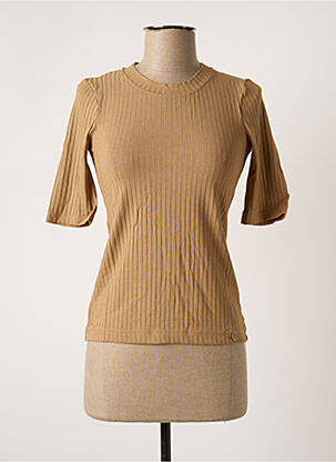 Top stretch manches courtes beige BANANA MOON femme
