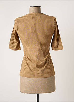 Top stretch manches courtes beige BANANA MOON femme