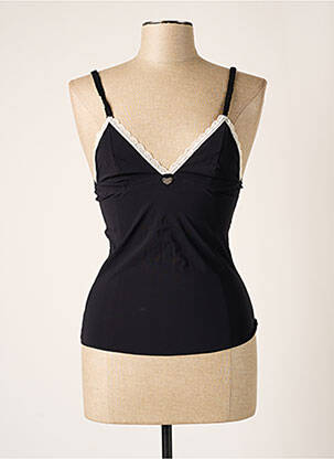 Top/caraco tissage satiné noir BANANA MOON femme