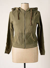 Veste casual col rond vert BANANA MOON femme