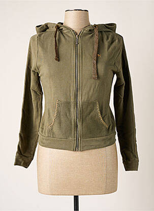 Veste casual col rond vert BANANA MOON femme