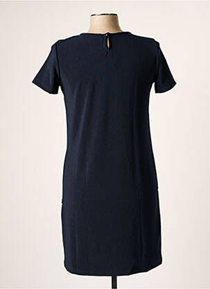 Robe mi-longue manches courtes manches courtes bleu B&M femme