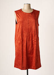 Robe mi-longue sans manche sans manche marron BANANA MOON femme