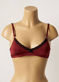 Soutien-gorge sans armature haut soutien-gorge avec mousse de rembourrage amovible rouge BANANA MOON femme