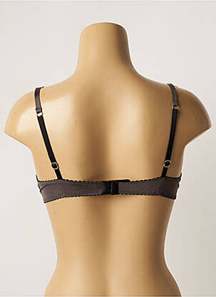 Soutien-gorge effet matière satinée haut soutien-gorge push-up gris BANANA MOON femme