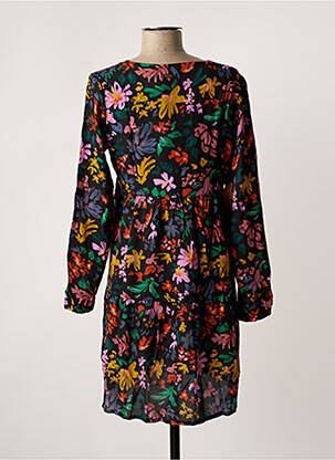 Robe courte coupe fluide manches longues noir BANANA MOON femme