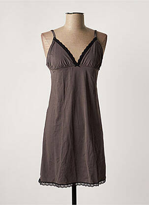 Nuisette/combinette tissage satiné gris BANANA MOON femme