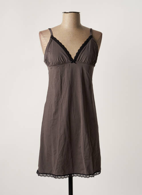 Nuisette/combinette tissage satiné gris BANANA MOON femme