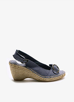 Sandales/nu pieds matière lisse talon de 7 à 9cm gris LORMY femme