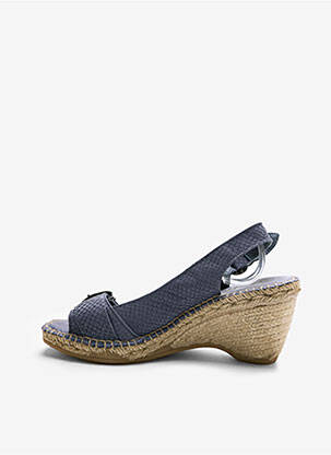 Sandales/nu pieds talon compensé talon de 7 à 9cm gris LORMY femme