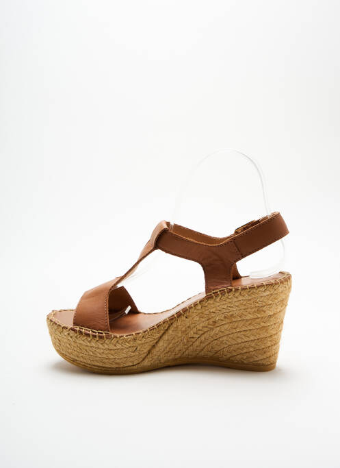 Espadrilles marron L'ESPADRILLE DE NICOLE pour femme