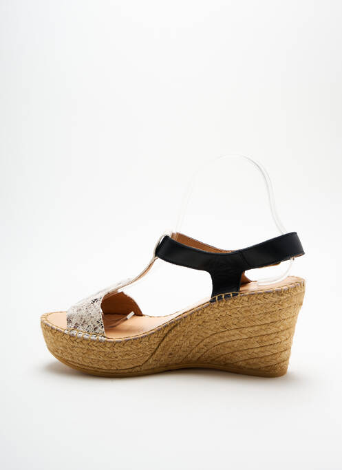 Espadrilles noir L'ESPADRILLE DE NICOLE pour femme