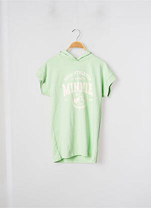 Robe mi-longue manches courtes manches courtes vert TIFFOSI fille