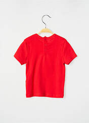 T-shirt rouge PETIT BATEAU pour garçon seconde vue