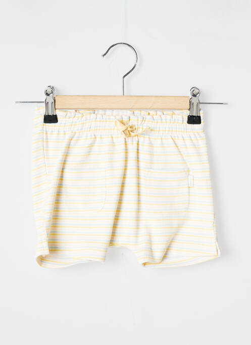 Short stretch taille froncée jaune NOPPIES fille