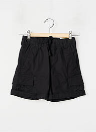 Short tissage popeline taille élastique noir TIFFOSI garcon