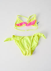 Maillot de bain 2 pièces jaune PRINCESSE ILOU pour fille seconde vue