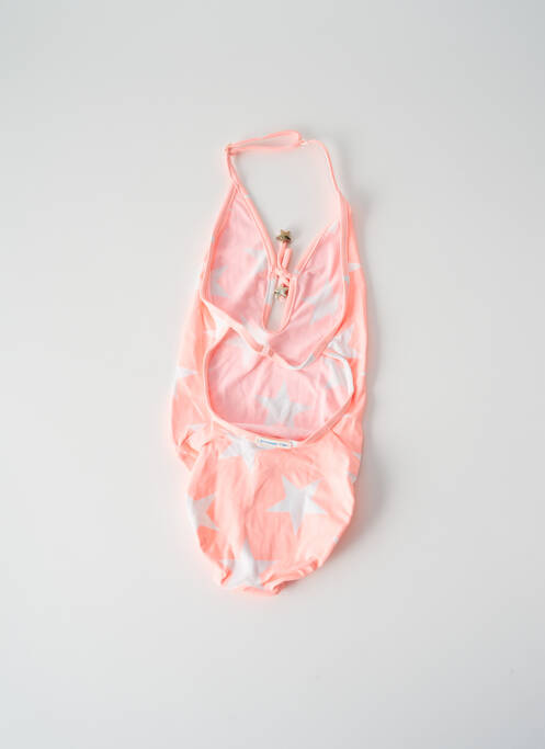 Maillot de bain 1 pièce orange PRINCESSE ILOU pour fille