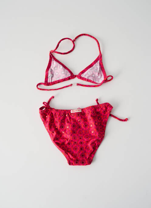 Maillot de bain 2 pièces rose PRINCESSE ILOU pour fille