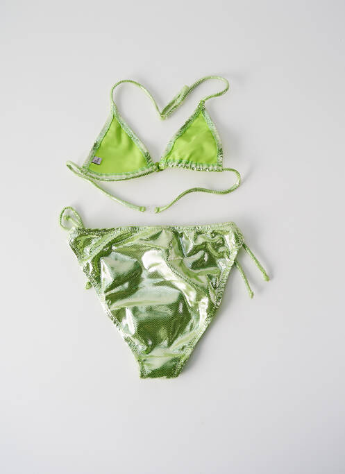 Maillot de bain 2 pièces vert PRINCESSE ILOU pour fille
