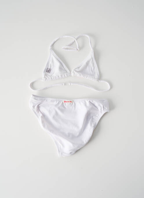 Maillot de bain 2 pièces blanc PRINCESSE ILOU pour fille