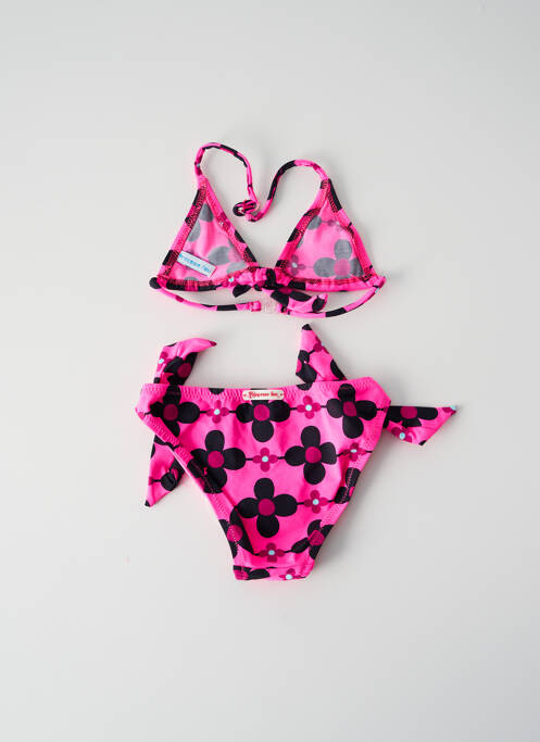 Maillot de bain 2 pièces rose PRINCESSE ILOU pour fille