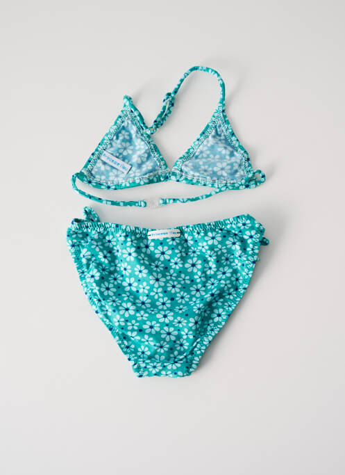 Maillot de bain 2 pièces bleu PRINCESSE ILOU pour fille