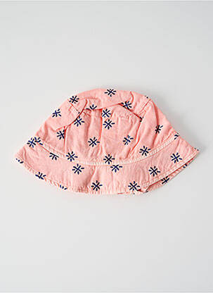 Chapeau tissage popeline rose BUHO fille