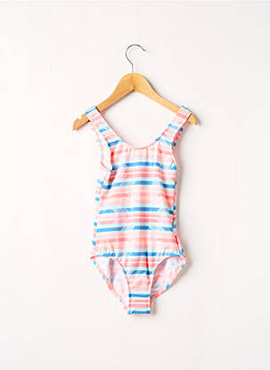 Maillot de bain 1 pièce imprimé rayures rose SEAFOLLY fille