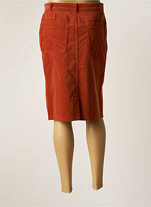 Jupe mi-longue taille normale marron GRIFFON femme