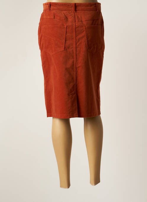 Jupe mi-longue marron GRIFFON pour femme