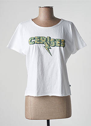T-shirt blanc LE TEMPS DES CERISES pour fille