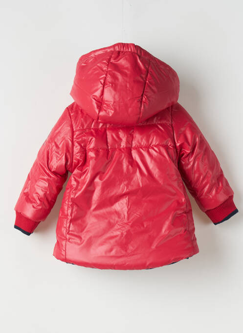 Doudoune manches longues a capuche rouge BOBOLI fille
