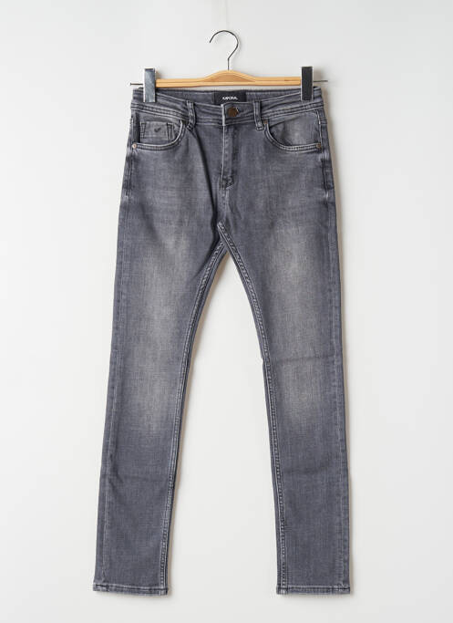 Jeans coupe slim gris KAPORAL pour fille